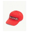 Balmain Logo Baseball Cap In Red