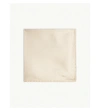 Eton Polka-dot Silk Pocket Square In Offwhite/brown