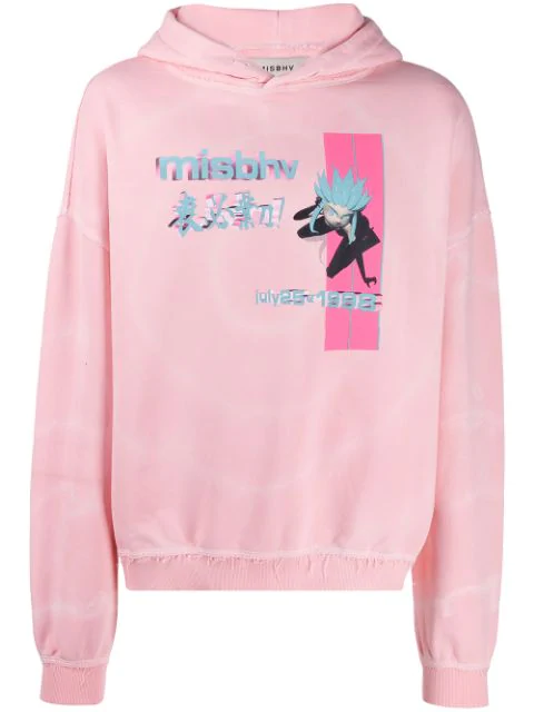 tie dye anime hoodies