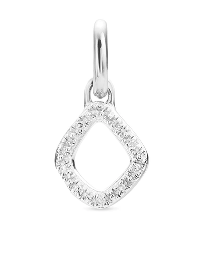 Monica Vinader Riva Mini Kite Sterling Silver And Diamond Pendant Charm