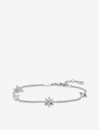 Thomas Sabo Magic Stars Zirconia Sterling Silver Bracelet In White