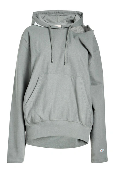 Vetements X Champion Hoodie With Cotton In Grey | ModeSens