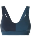 Vaara Elsa Stretch-jersey Sports Bra In Midnight Navy