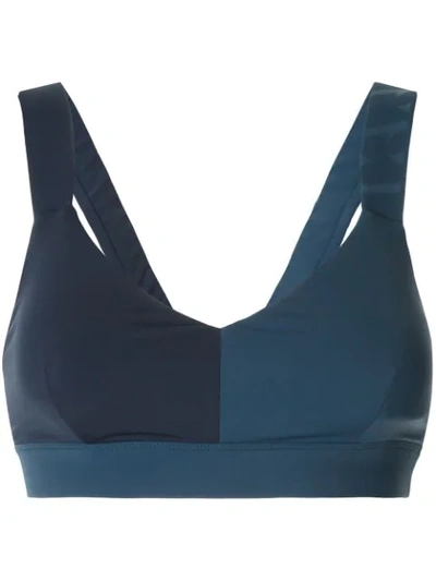 Vaara Elsa Stretch-jersey Sports Bra In Blue