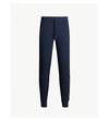 Tommy Hilfiger Tapered Cotton-jersey Jogging Bottoms In Navy Blazer