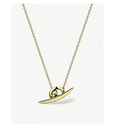 Shaun Leane Arc T-bar Yellow Gold-plated Vermeil Silver Necklace
