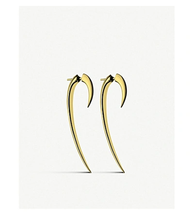 Shaun Leane Hook Yellow Gold-plated Vermeil Silver Earrings