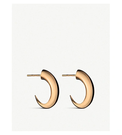 Shaun Leane Cat Claw Medium Rose Gold-plated Vermeil Silver Hoop Earrings