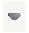 Hanro Seamless Midi Cotton-jersey Briefs In Smooth Grey