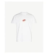 Casablanca Lobster Embroidered-patch Cotton-jersey Sweatshirt In White