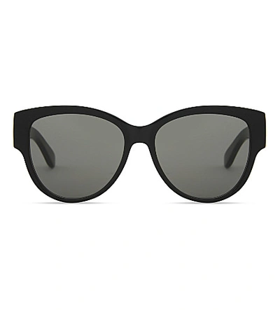 Saint Laurent Unisex Black M3 Oval-frame Sunglasses
