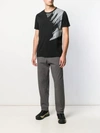 Stone Island Shadow Project Geometric-print Cotton T-shirt In Black