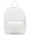 Mm6 Maison Margiela Padded Nylon Backpack In White