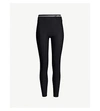 Adam Selman Sport French Cut High-rise Stretch-jersey Leggings In Black