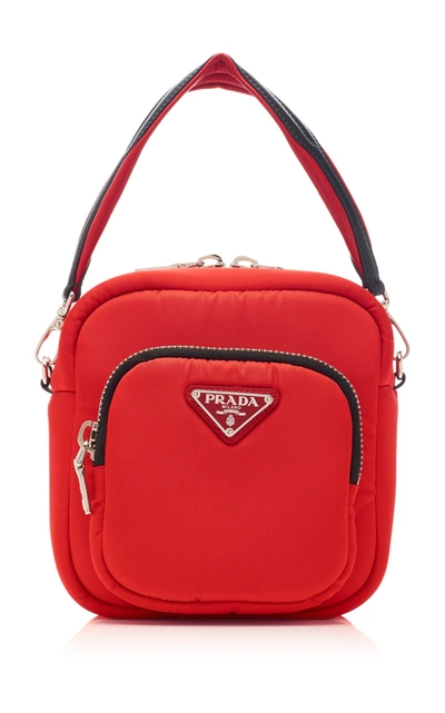 Prada Shell Shoulder Bag In Red