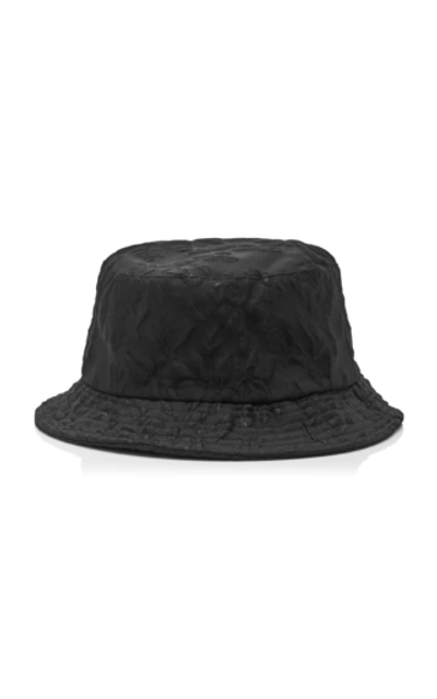 Avenue Grover Metallic Jacquard Bucket Hat In Black