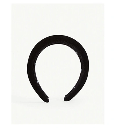 Lele Sadoughi Padded Corduroy Headband In Black