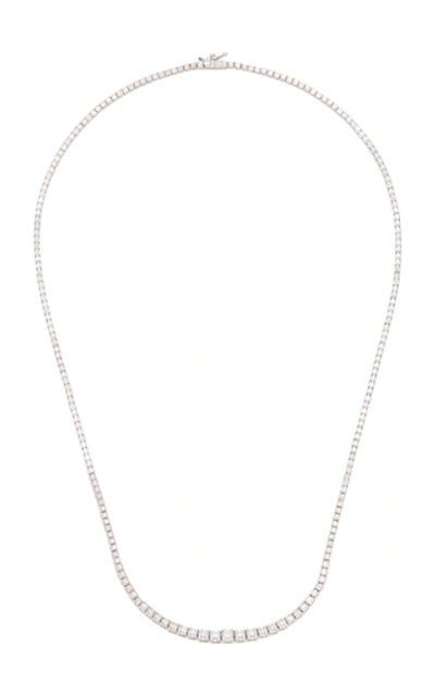 As29 18k White Gold Diamond Necklace