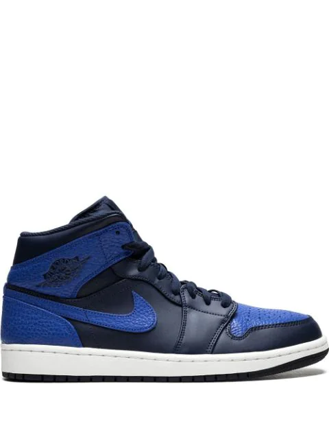Jordan Teen Air 1 Mid Bg Sneakers In Blue | ModeSens