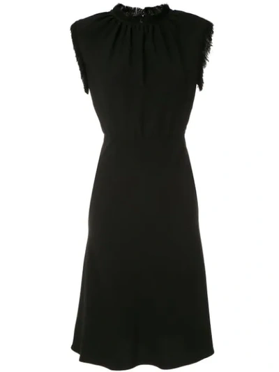 À La Garçonne Clássico Midi Dress In Black