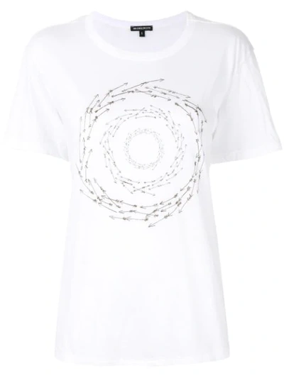 Ann Demeulemeester Arrow Print T-shirt In White