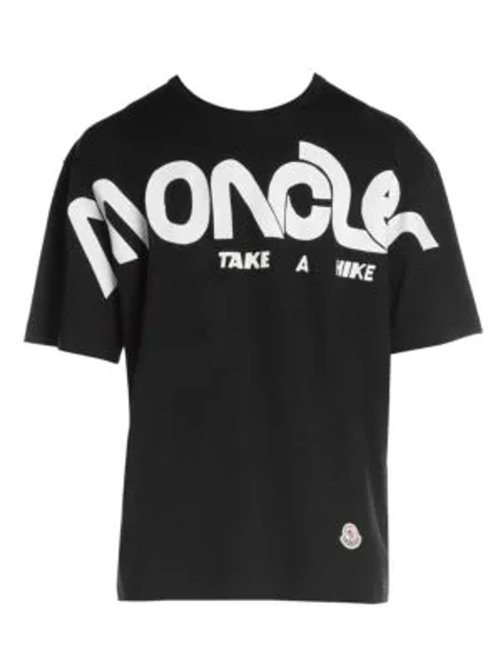 モンクレール TAKE A HIKE Tシャツ 黒 Moncler Genius 2 Moncler 1952 Take A Hike Logo T-shirt In Black