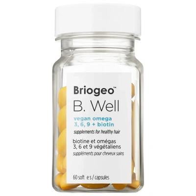 Briogeo B. Well Vegan Omegas + Biotin Supplements For Hair Thinning 60 Softgels