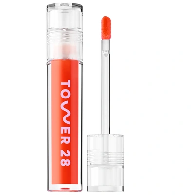 Tower 28 Beauty Shineon Lip Jelly Non-sticky Gloss Fire 0.13 oz/ 3.9g