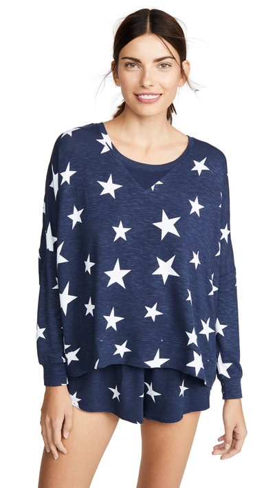 Honeydew Intimates Starlight Sweatshirt In Silent Night Stars