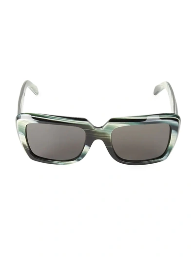 Celine 57mm Square Sunglasses In Black White