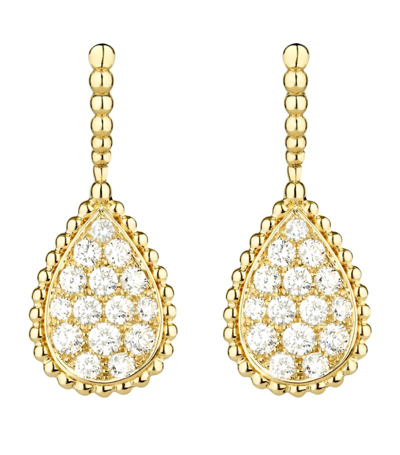 Boucheron Women's Serpent Bohème 18k Yellow Gold & Diamond Sleeper Drop Earrings