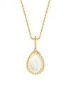 Boucheron Women's Serpent Bohème 18k Yellow Gold & White Mother-of-pearl Pendant Necklace