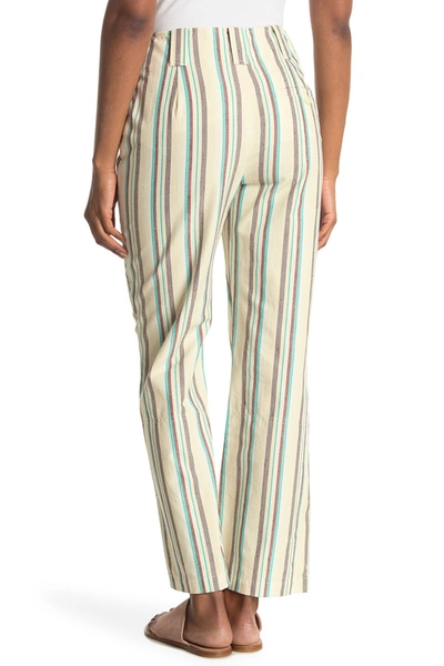 3.1 Phillip Lim / フィリップ リム Striped High Waist Kick Flare Pants In Oatmeal