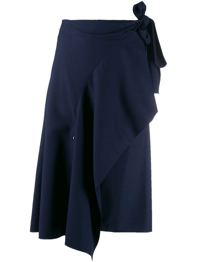 Chloé Wool Skirt In Blue