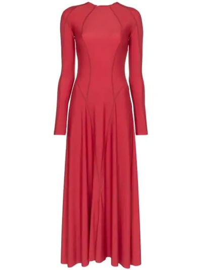 Gmbh Elif Jersey Midi Dress In Red