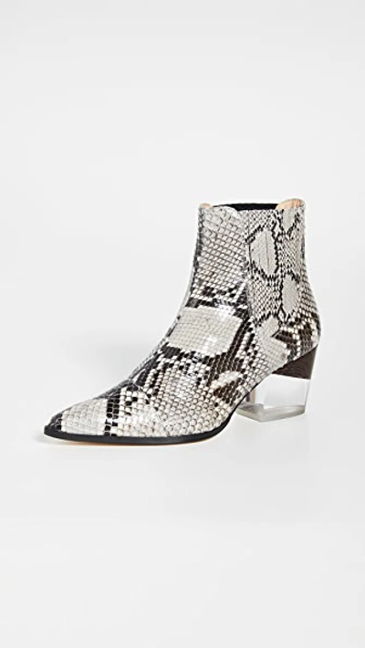 Alexandre Birman Low Heels Ankle Boots In Animalier Leather