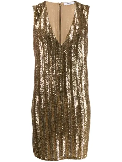 Amen Sequin Embellished Dress In Gold