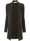 Lamberto Losani Long-sleeve Fitted Cardigan In 789 Fango