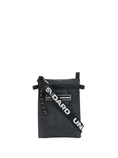 United Standard Logo Patch Messenger Bag In Black