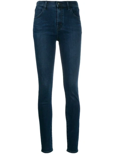 J Brand High Waisted Skinny Jeans In Phased