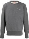 Champion Embroidered Logo Jumper In Grey