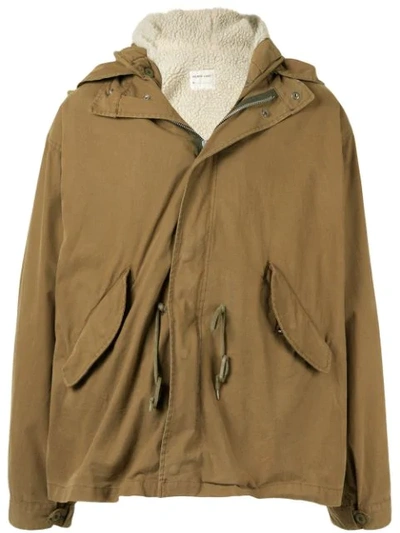 Pre-owned Helmut Lang 1999 Boa Jacket In Brown