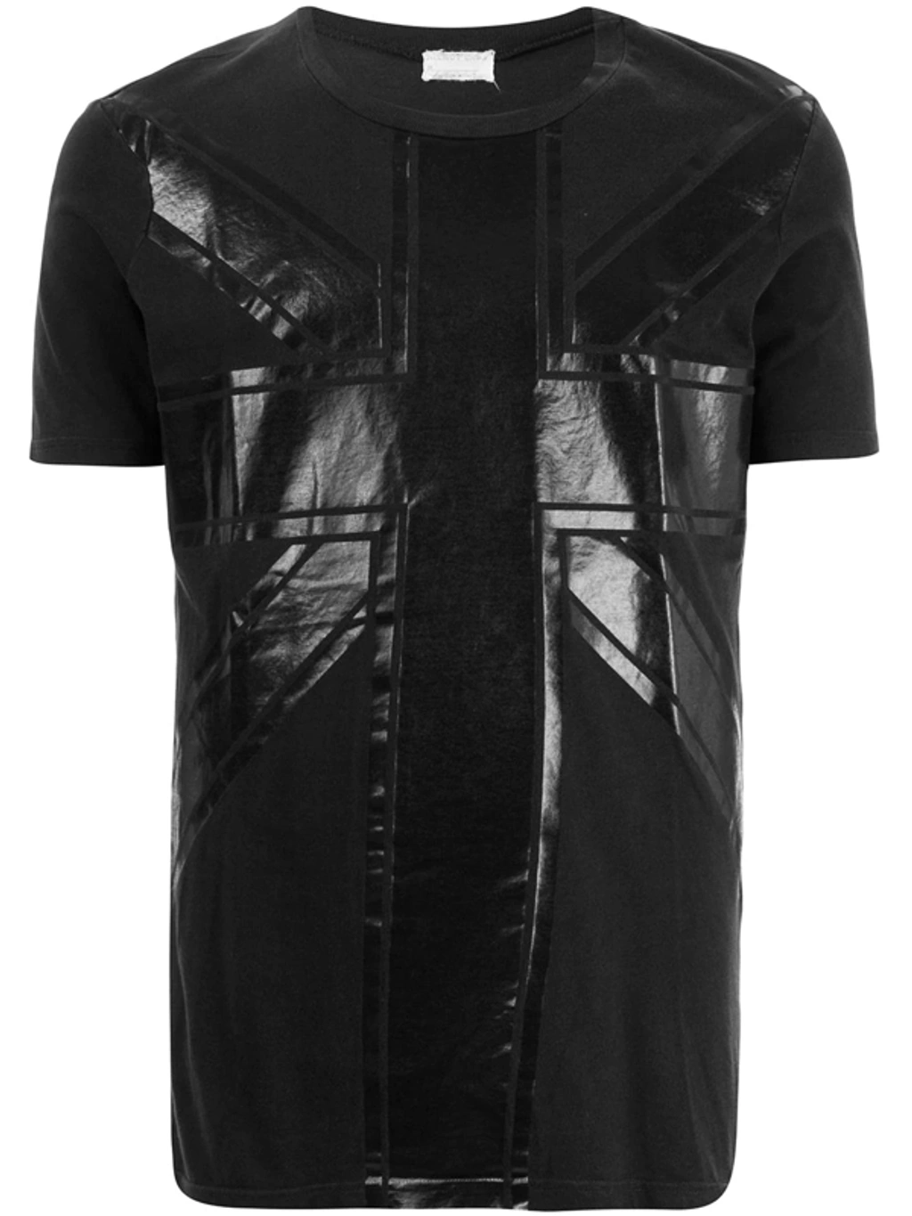 Pre-owned Helmut Lang 1997 Union Flag T-shirt In Black | ModeSens