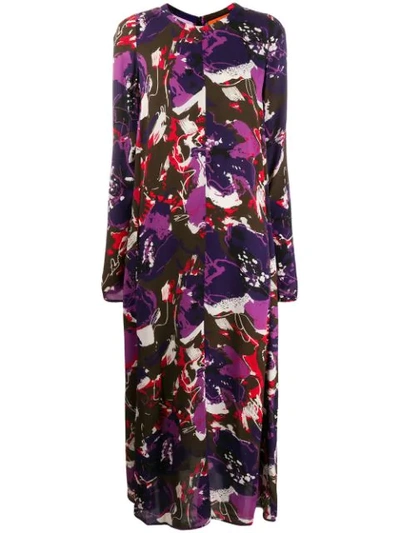 Colville Graphic Print Dress In Purple