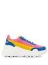 Joshua Sanders Chunky Heel Sneakers In Blue ,pink