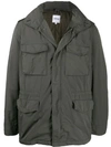 Aspesi Drawstring Waist Jacket In Grey