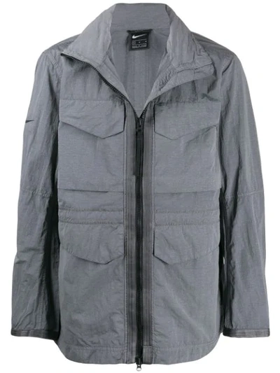 Nike Multiple Pocket Jacket In Grey