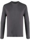 Zanone Basic Jersey In Grey