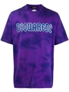 Dsquared2 Logo T-shirt In Purple