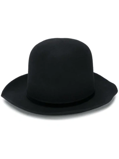 Ann Demeulemeester Large Fedora Hat In Black